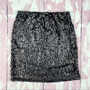 NWT American Rag Matte Black Sequin Skirt